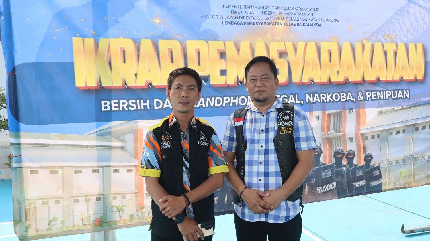 GMBI Lampung Selatan Apresiasi Serta Mendukung IKRAR PEMASYARAKAT Yang Di Gelar LAPAS Kelas II A Kalianda