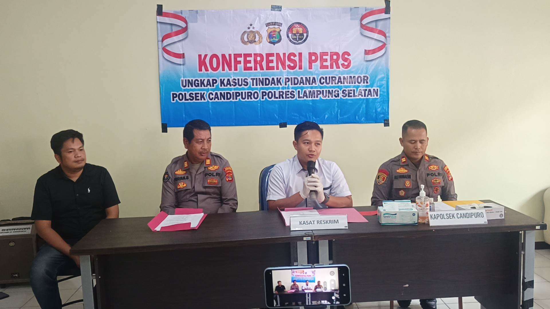 Polisi Ringkus Pelaku Pencurian Motor, Beraksi Tiga Kali di Candipuro