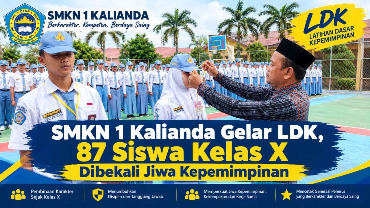 SMKN 1 Kalianda Gelar LDK, 87 Siswa Kelas X  Dibekali Jiwa Kepemimpinan